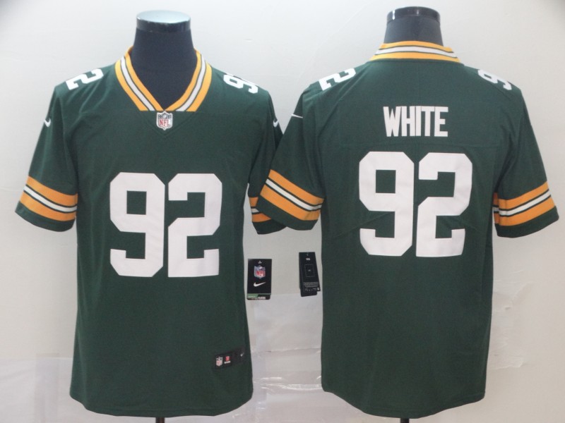 Men's Green Bay Packers #92 Reggie White Green Vapor Untouchable Limited Stitched NFL Jersey
